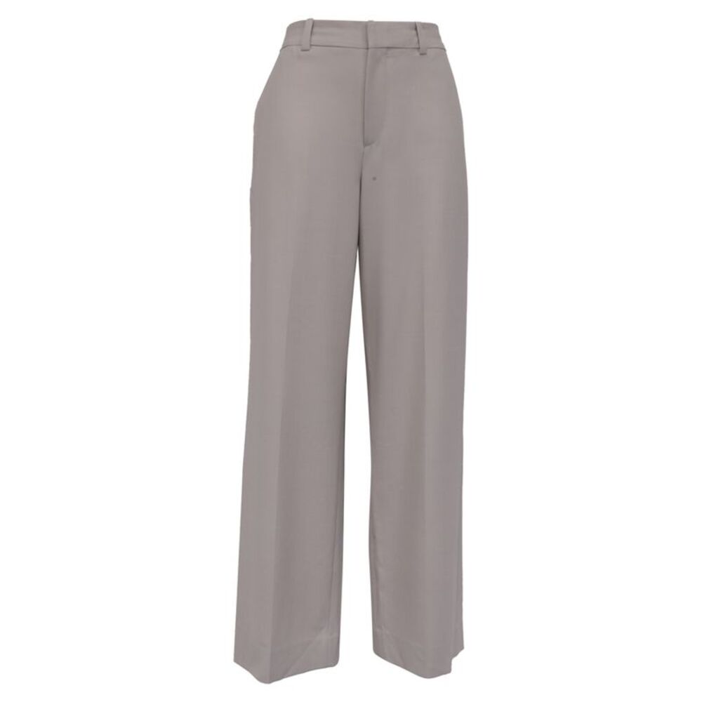 Victoria Beckham Straight Leg Trousers in Grey Polyester